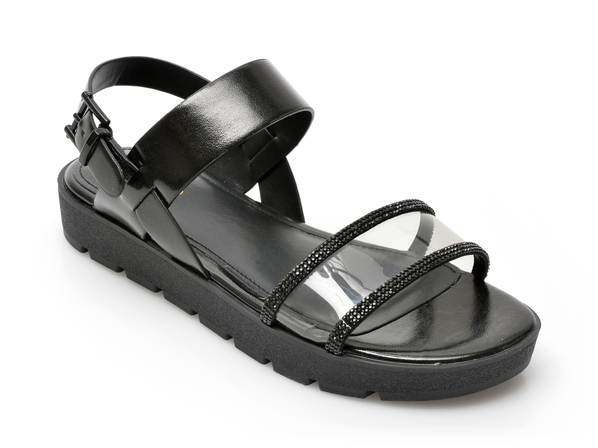 Sandale ALDO negre, HAILEY001, din piele ecologica /femei/sandale imagine noua