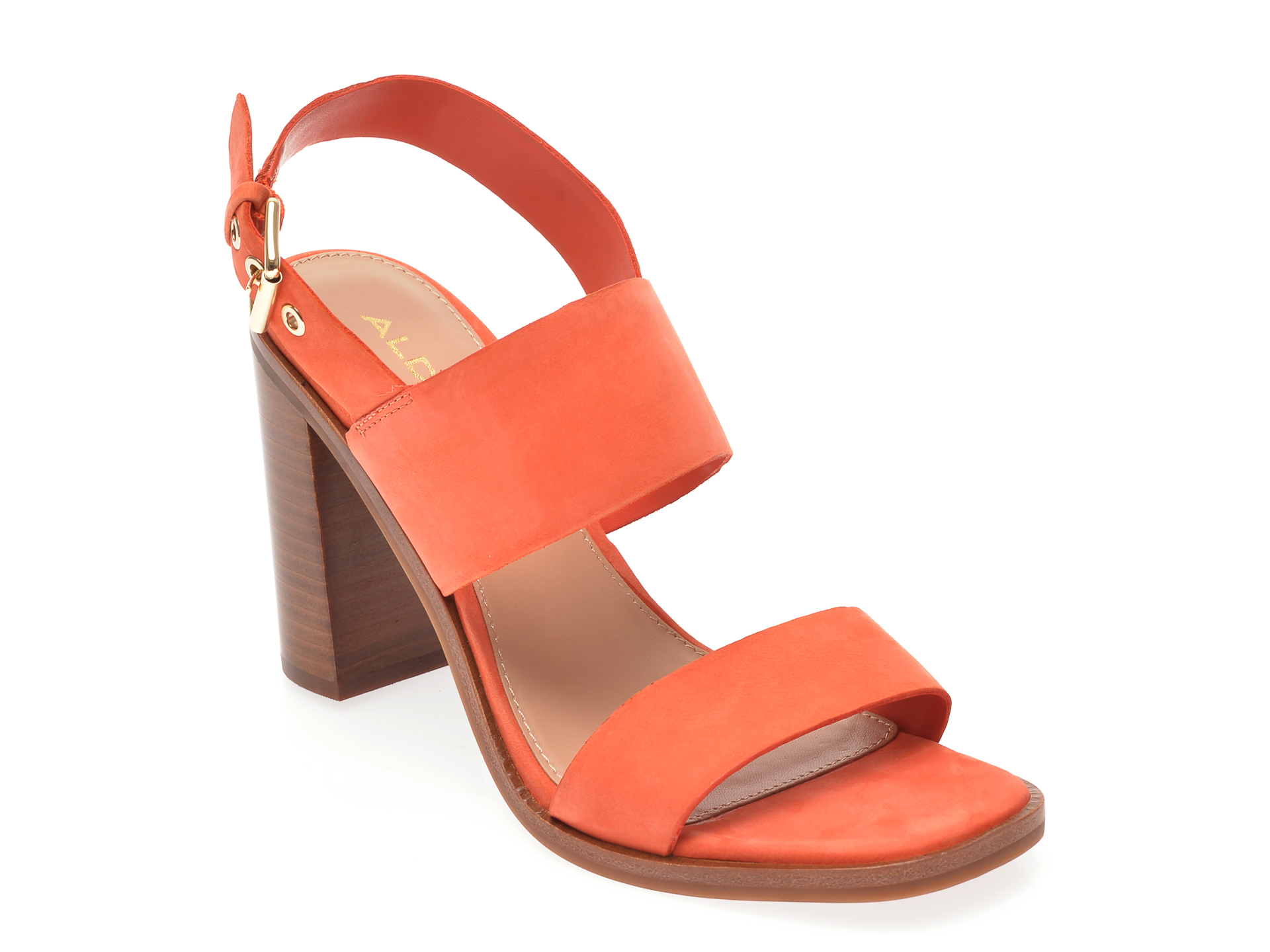Sandale ALDO portocalii, Fielia800, din nabuc