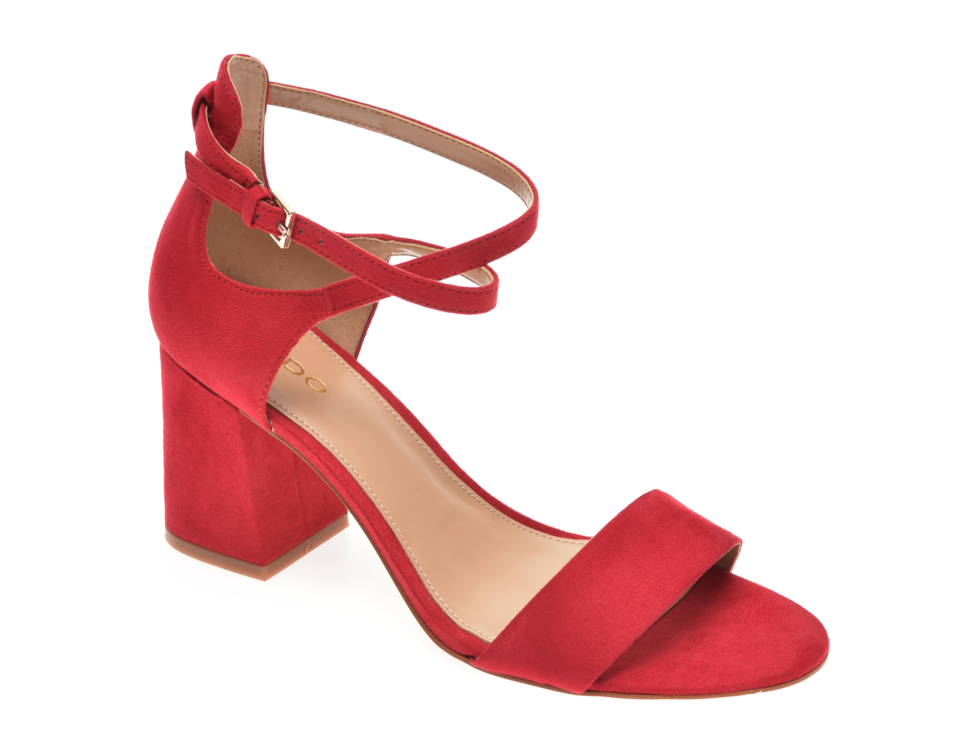 Sandale ALDO rosii, Aboedia600, din piele ecologica