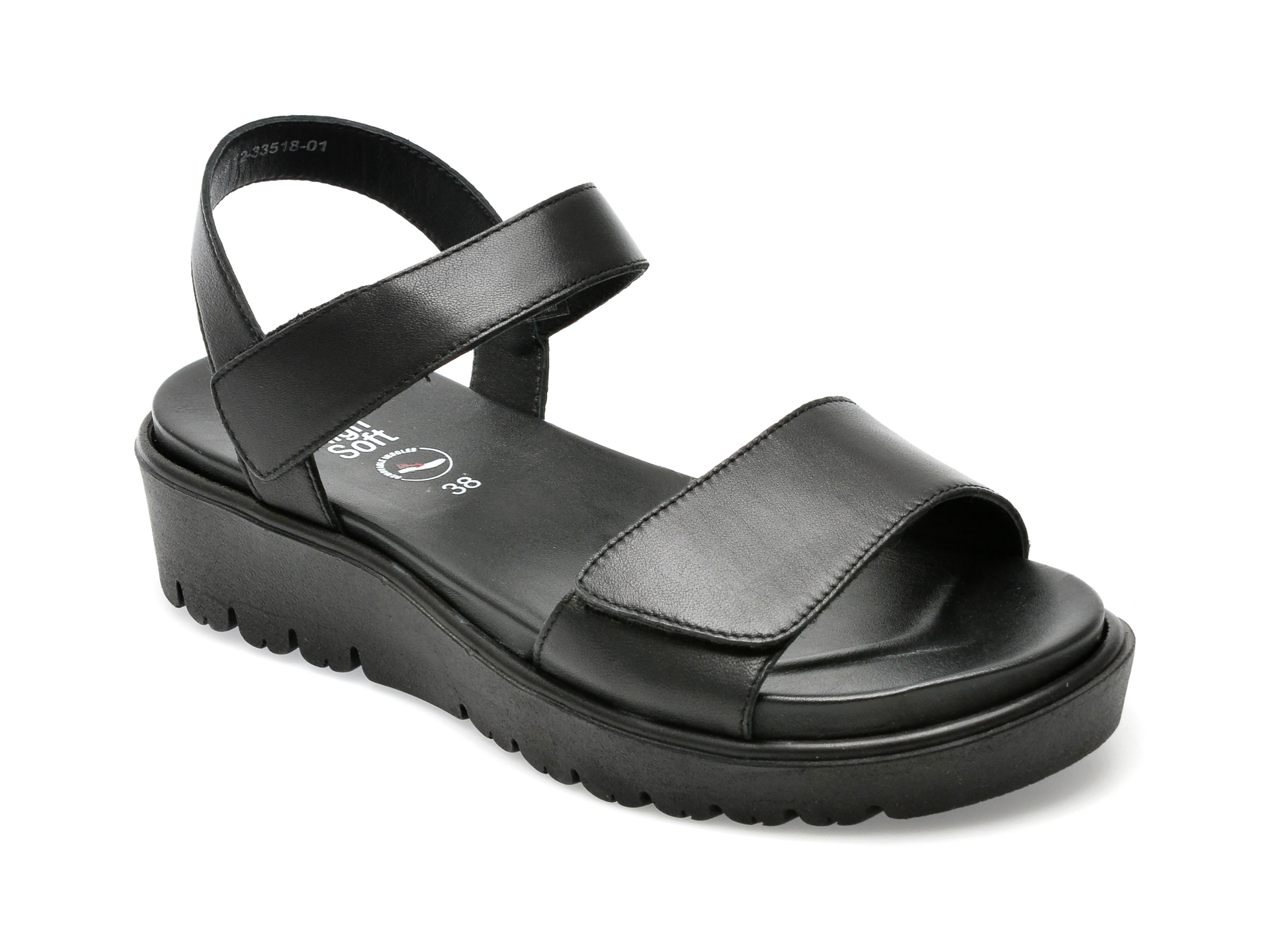 Sandale ARA negre, 33518, din piele naturala /femei/sandale imagine noua