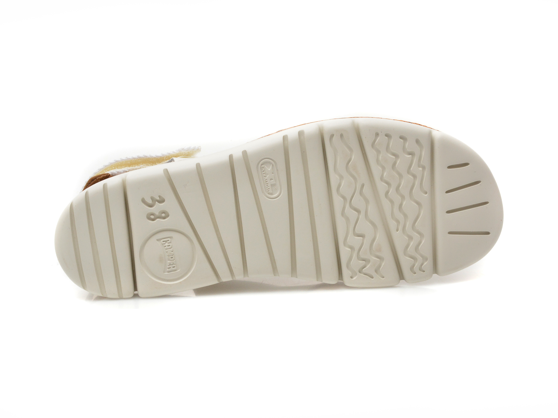 Sandale CAMPER albe, K200157, din piele naturala /femei/sandale imagine noua