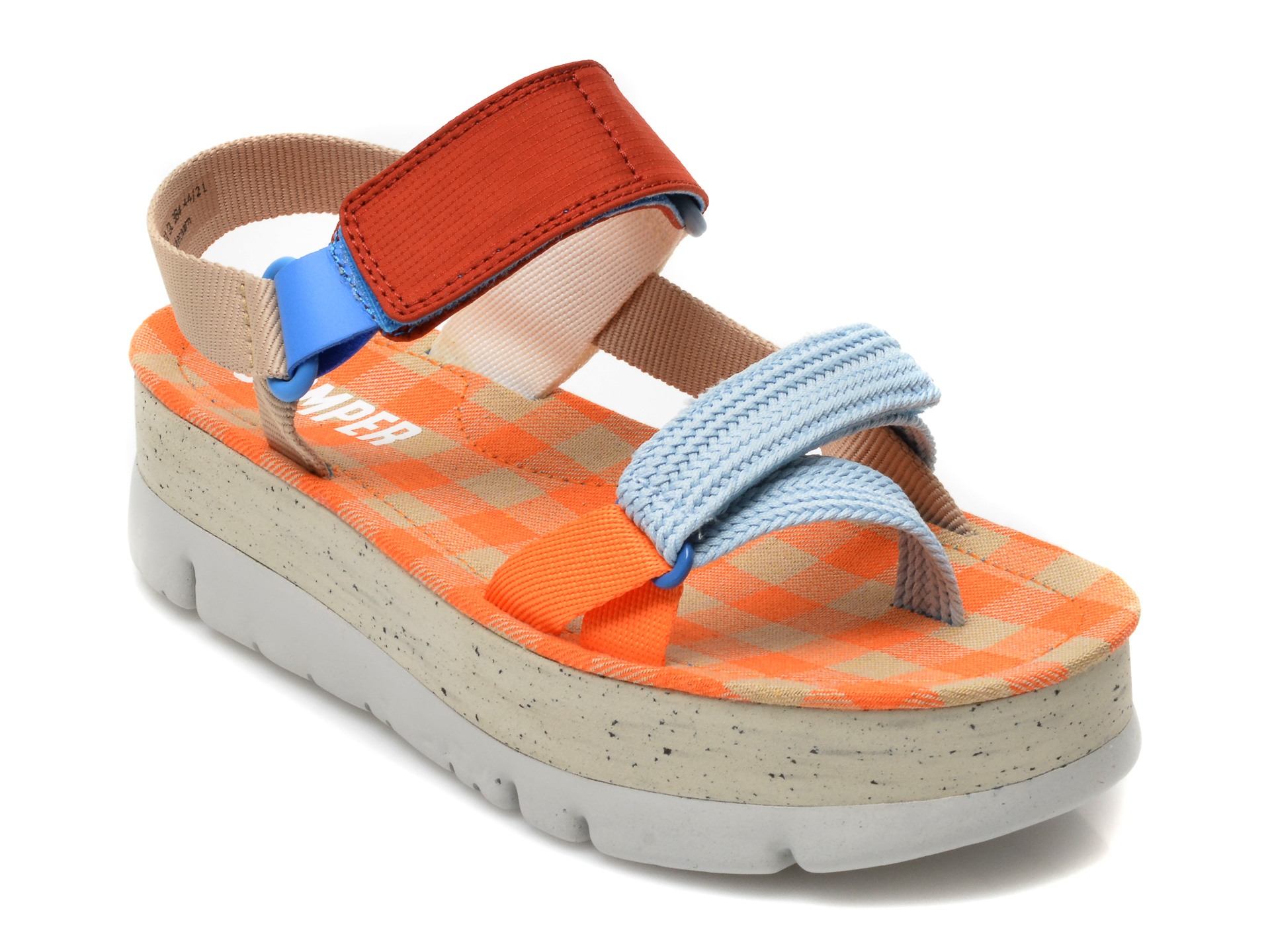 Sandale CAMPER multicolore, K201332, din material textil /femei/sandale imagine noua
