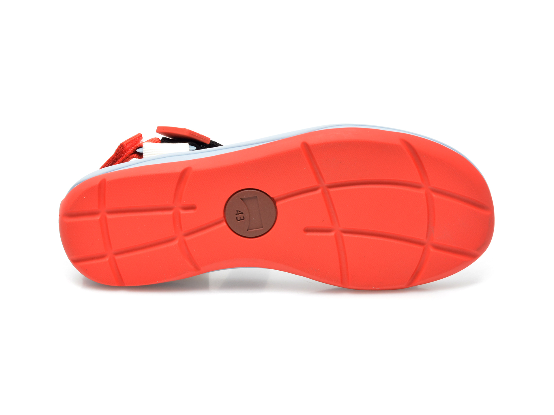 Sandale CAMPER rosii, K100539, din material textil imagine noua