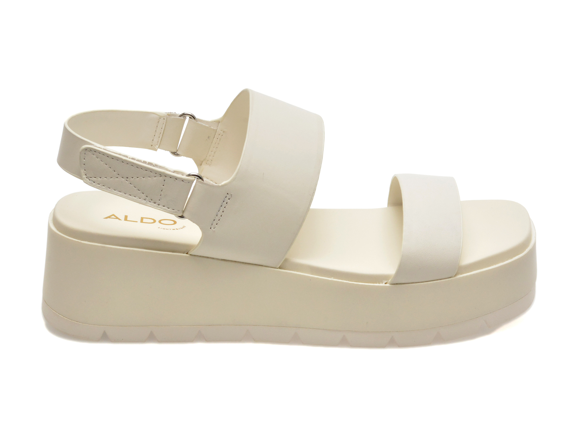 Sandale casual ALDO albe, 13713130, din piele naturala