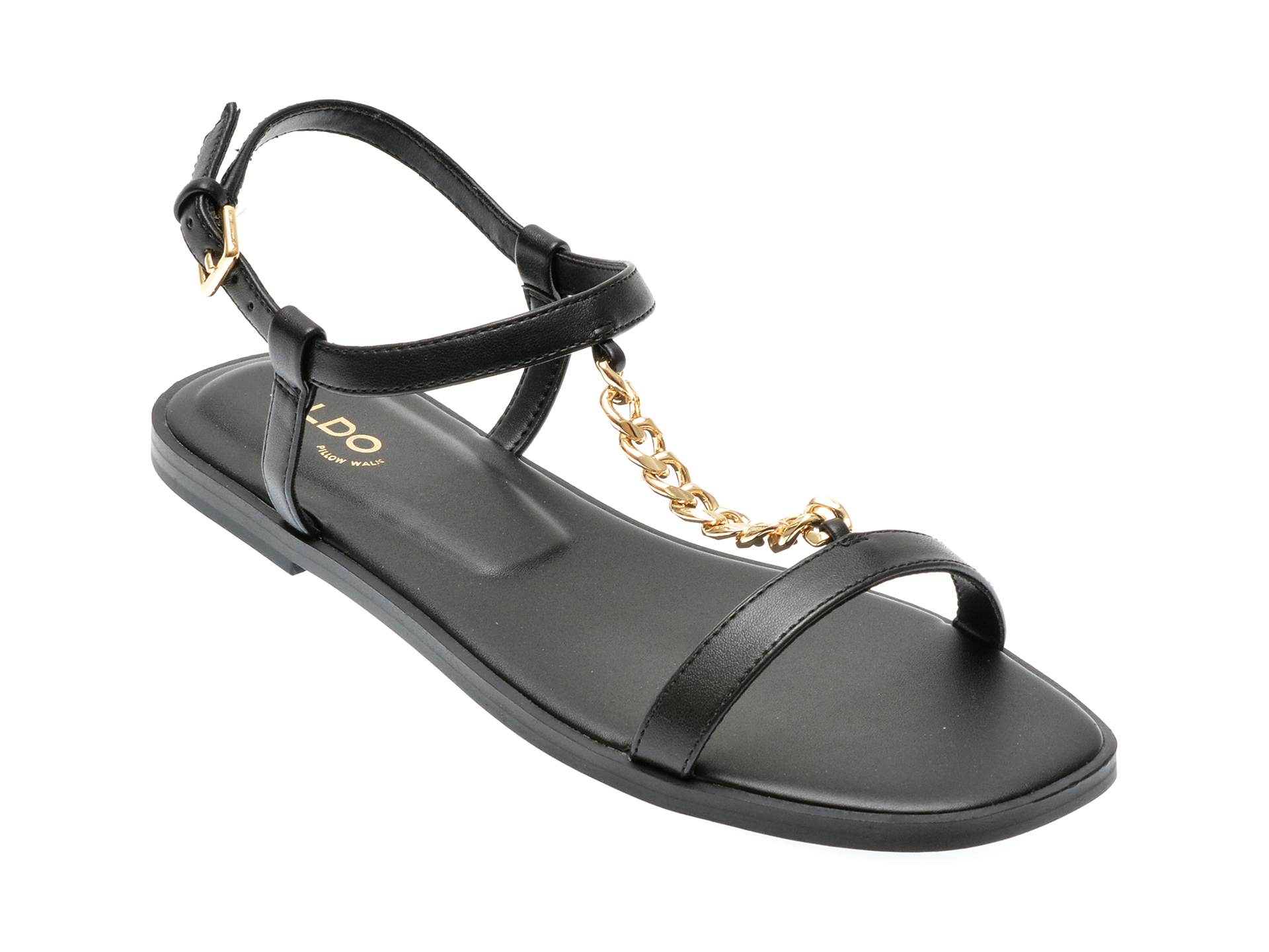 Sandale casual ALDO negre, 13740412, din piele ecologica