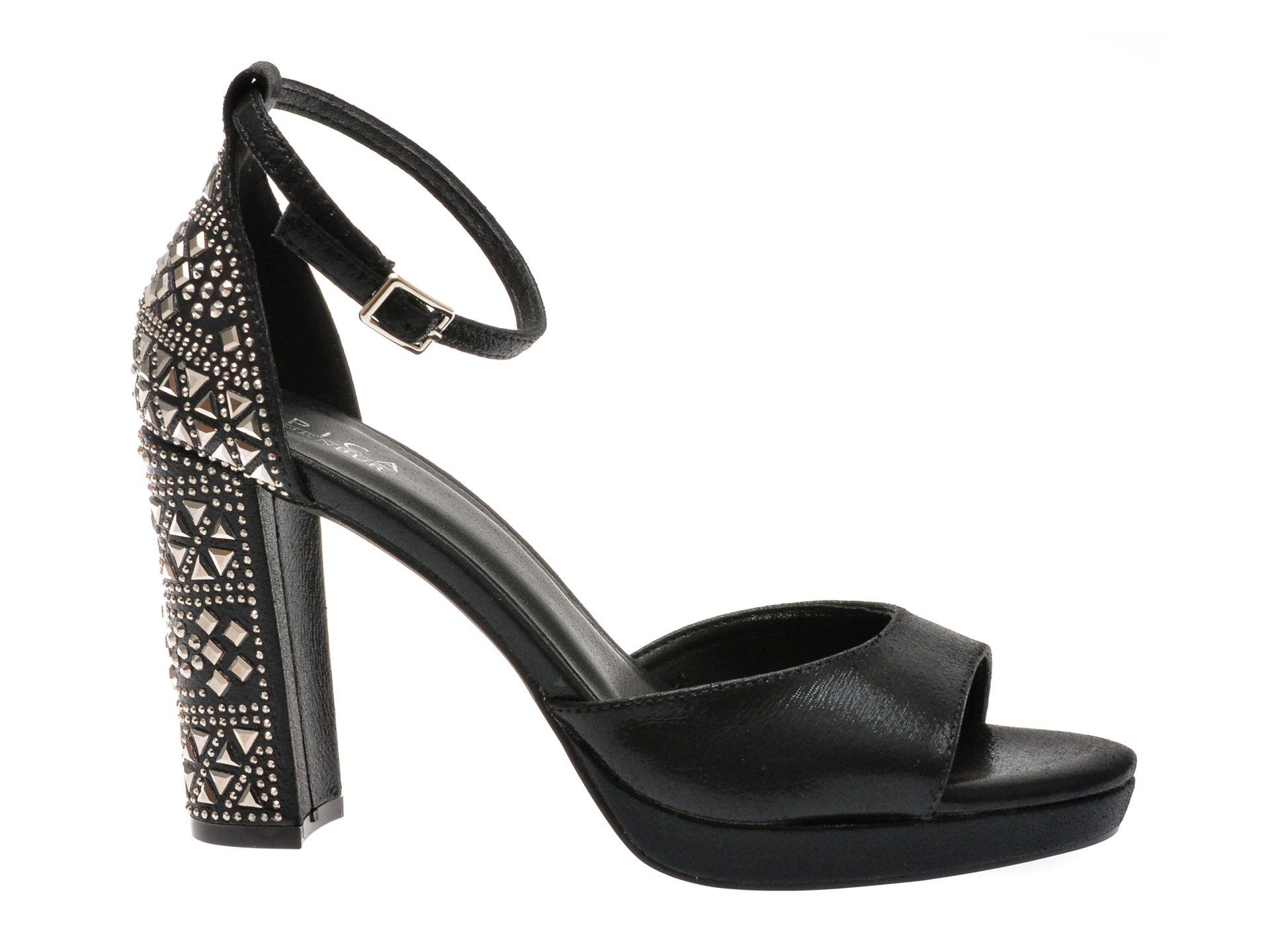 Sandale casual EPICA BY MENBUR negre, 24879, din material textil