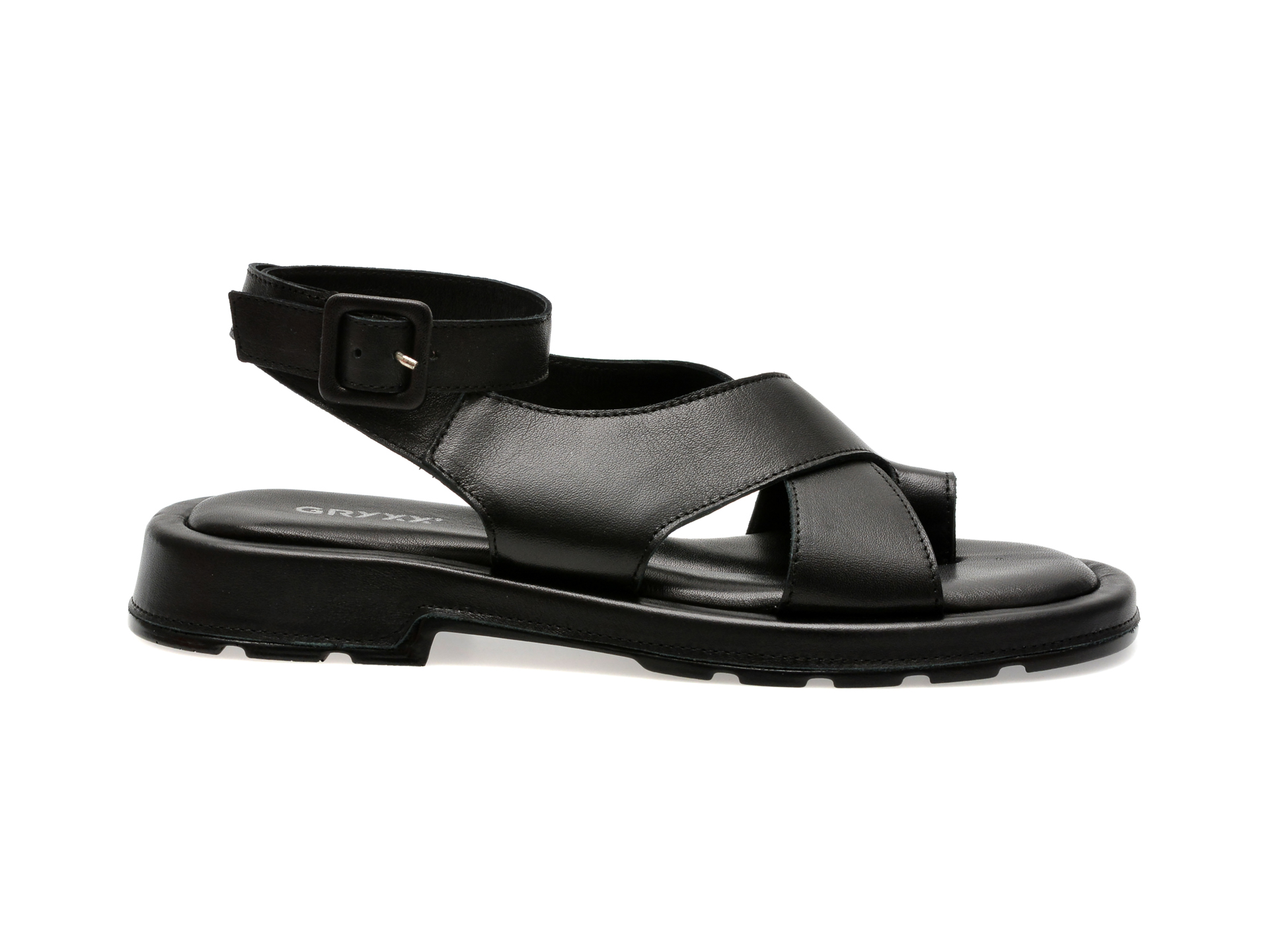 Sandale casual GRYXX negre, 149E500, din piele naturala