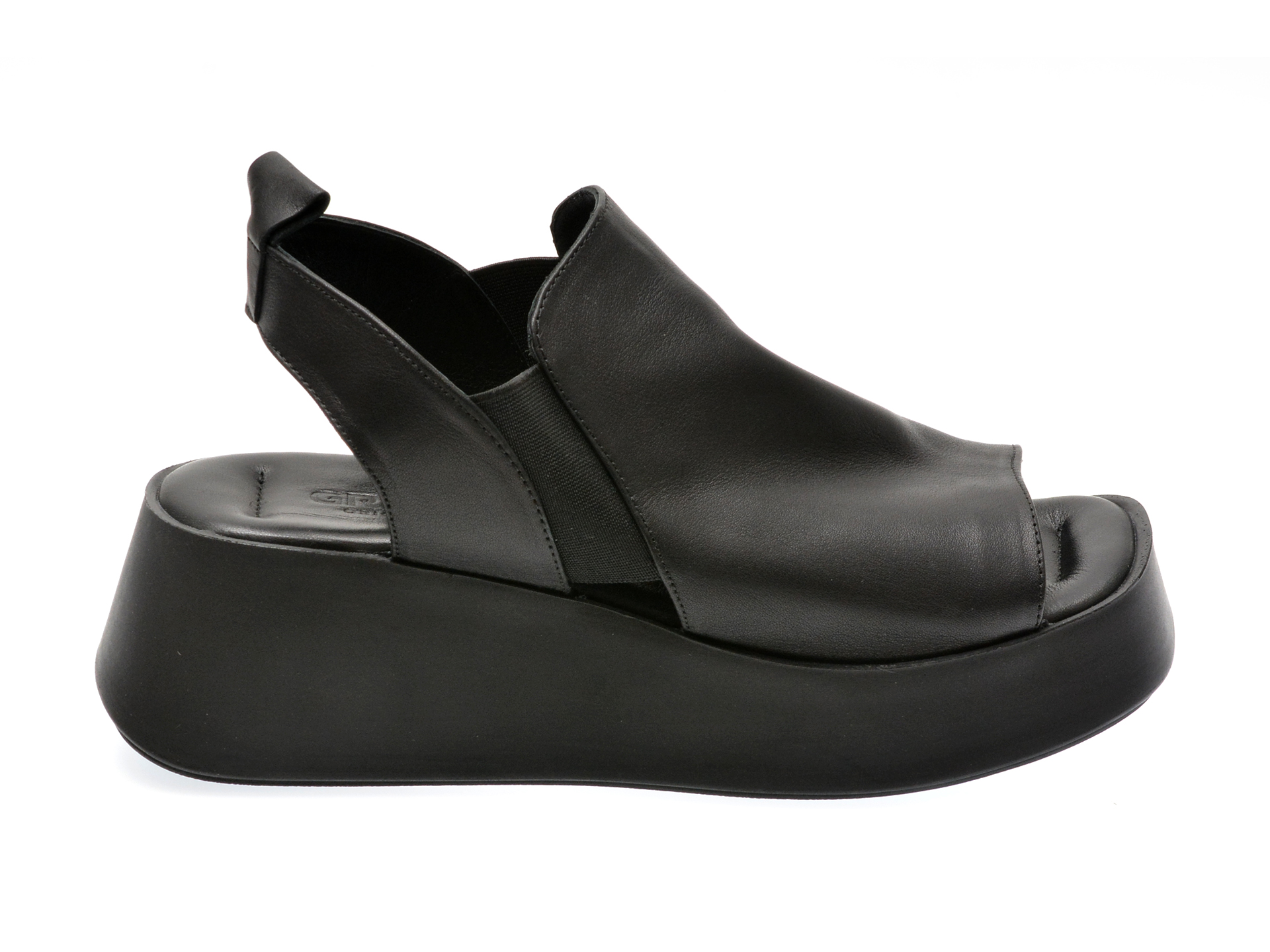 Sandale casual GRYXX negre, 882435, din piele naturala