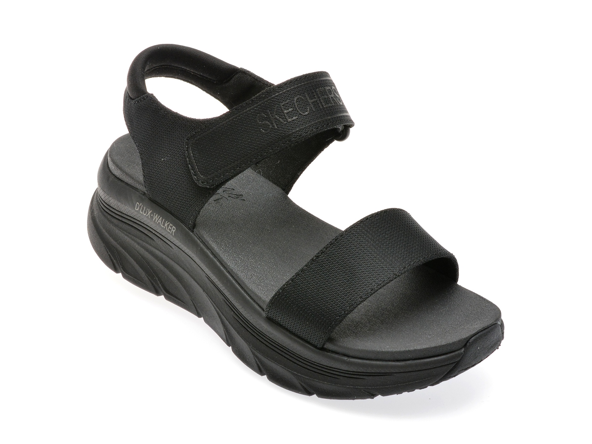 Sandale casual SKECHERS negre, 119226, din material textil