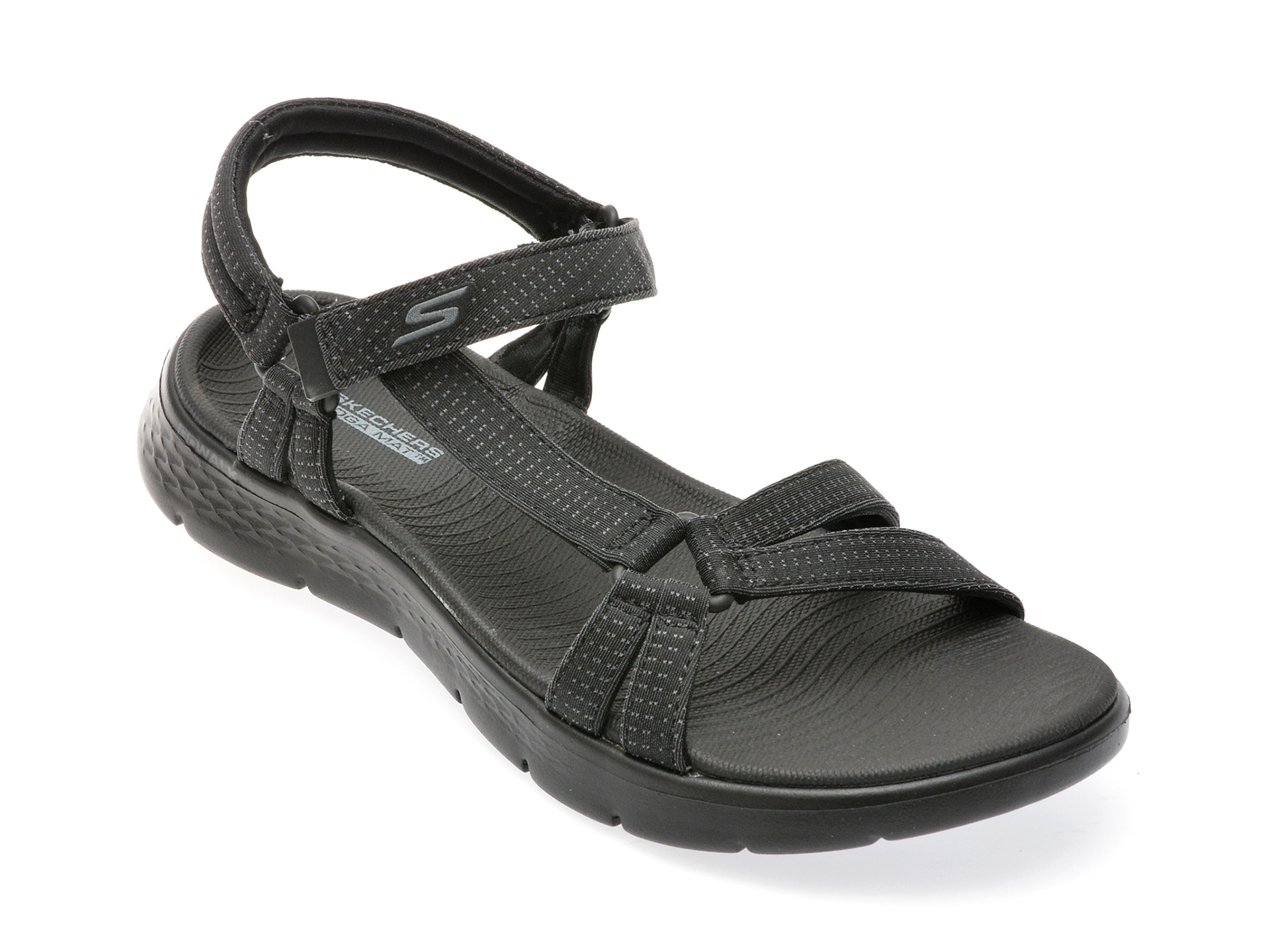 Sandale casual SKECHERS negre, 141451, din material textil