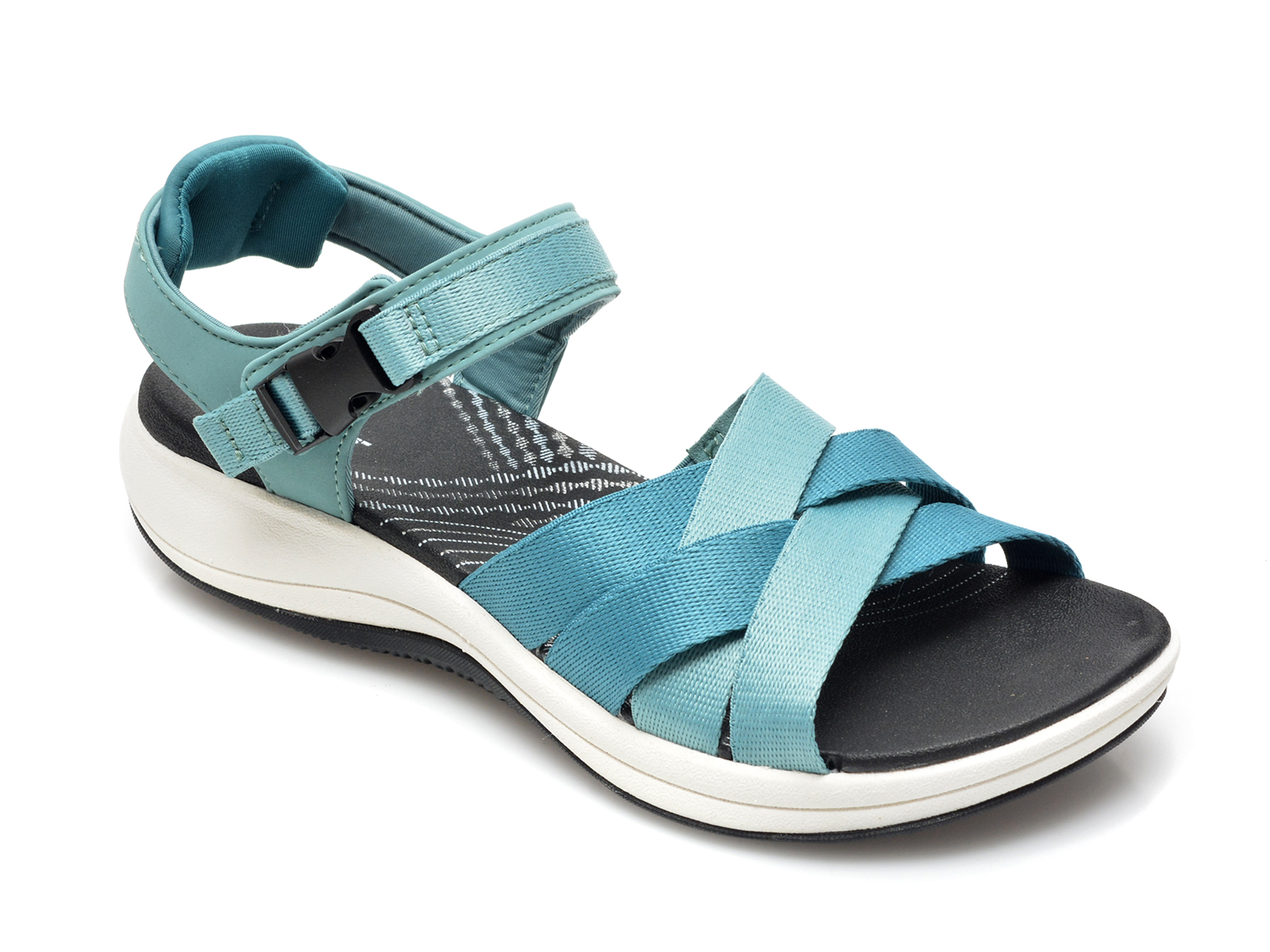 Sandale CLARKS albastre, MIRATID, din material textil Clarks imagine noua