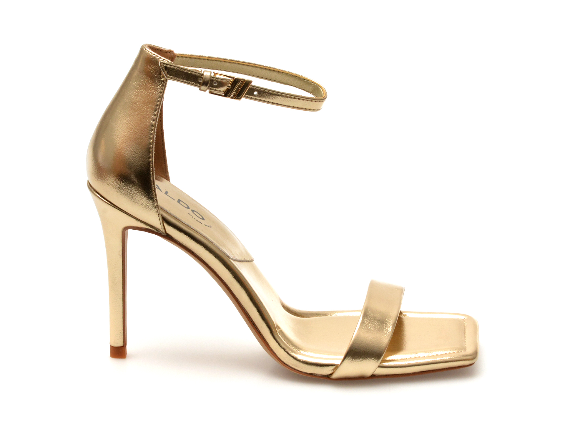 Sandale elegante ALDO aurii, 13474571, din piele ecologica