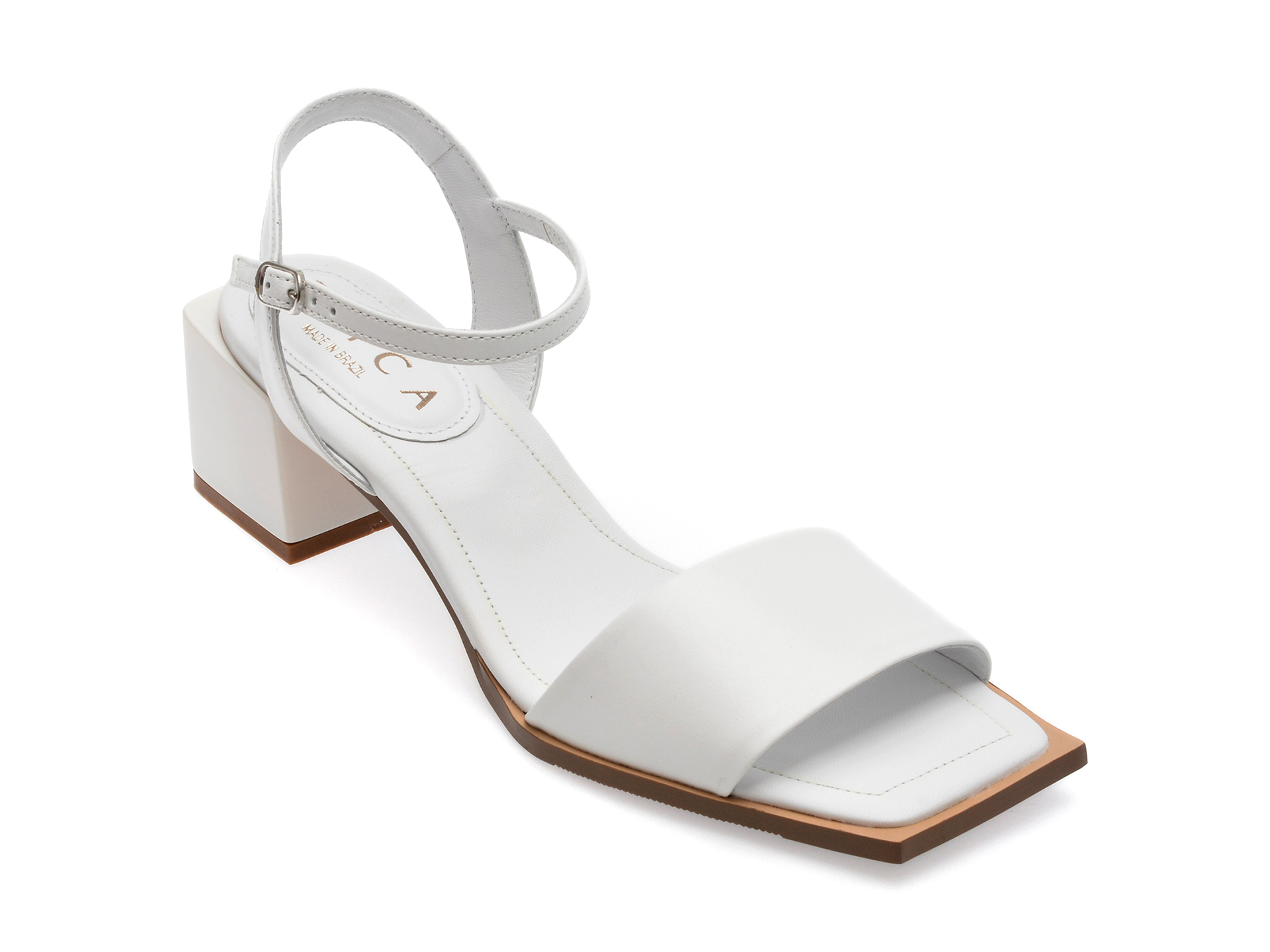 Sandale EPICA albe, 1080722, din piele naturala Epica imagine noua 2022