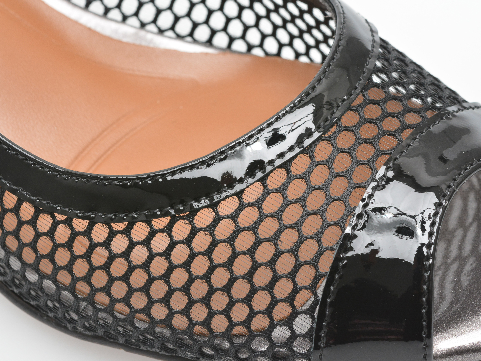 Poze Sandale EPICA negre, JI20010, din material textil si piele naturala lacuita tezyo.ro