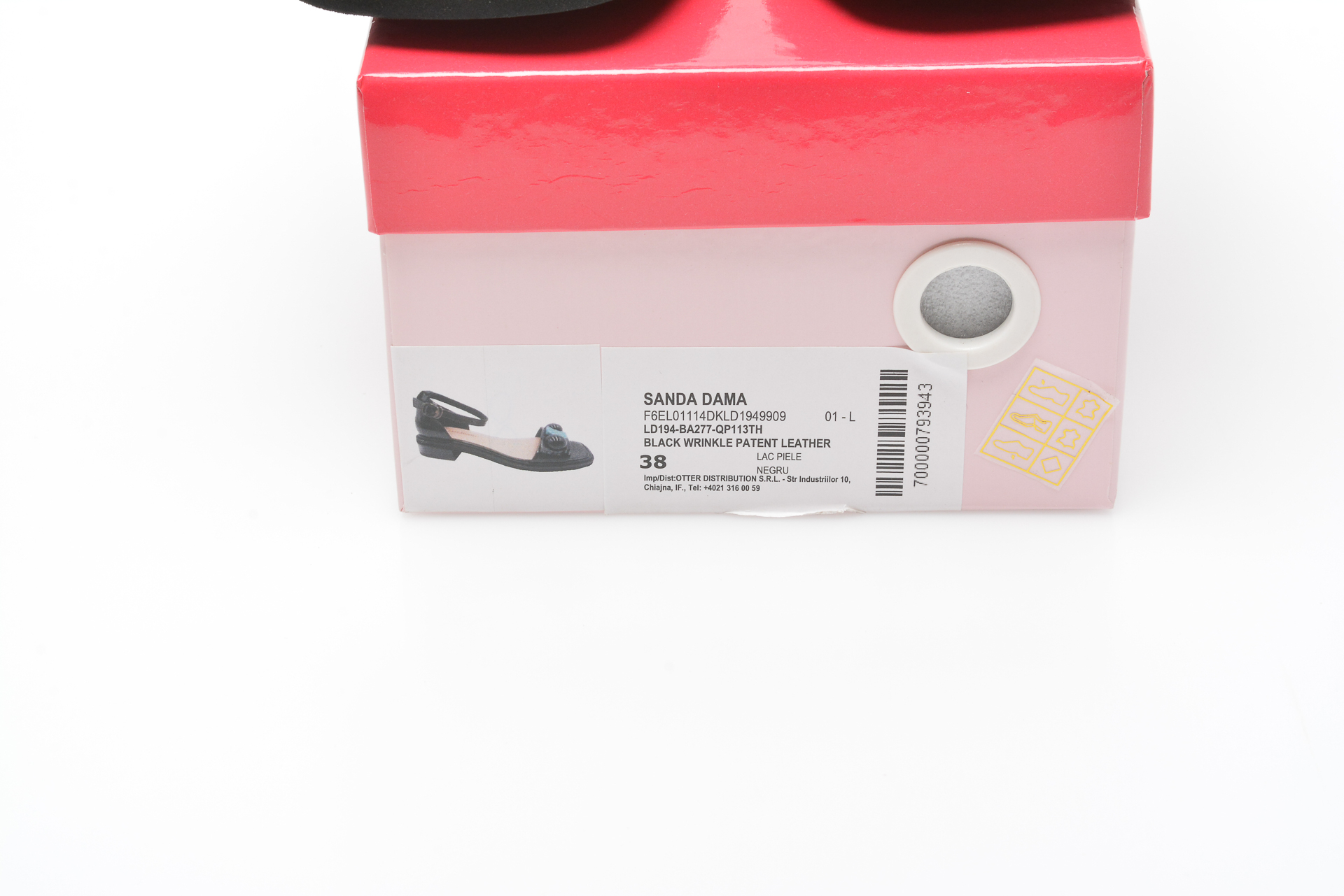 Sandale EPICA negre, LD194, din piele naturala lacuita 2022 ❤️ Pret Super tezyo.ro imagine noua 2022