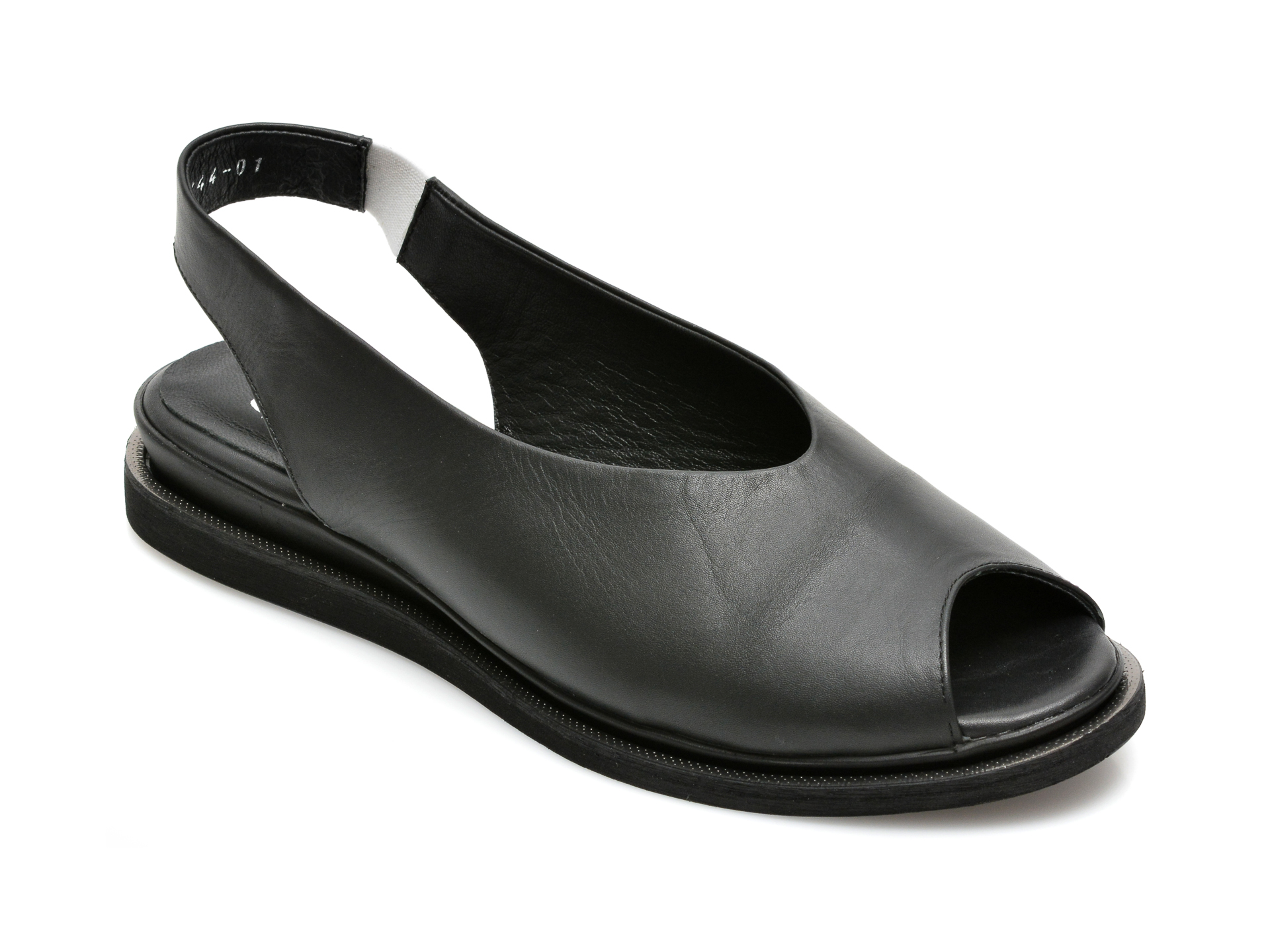 Sandale ESTELLO negre, 1585044, din piele naturala