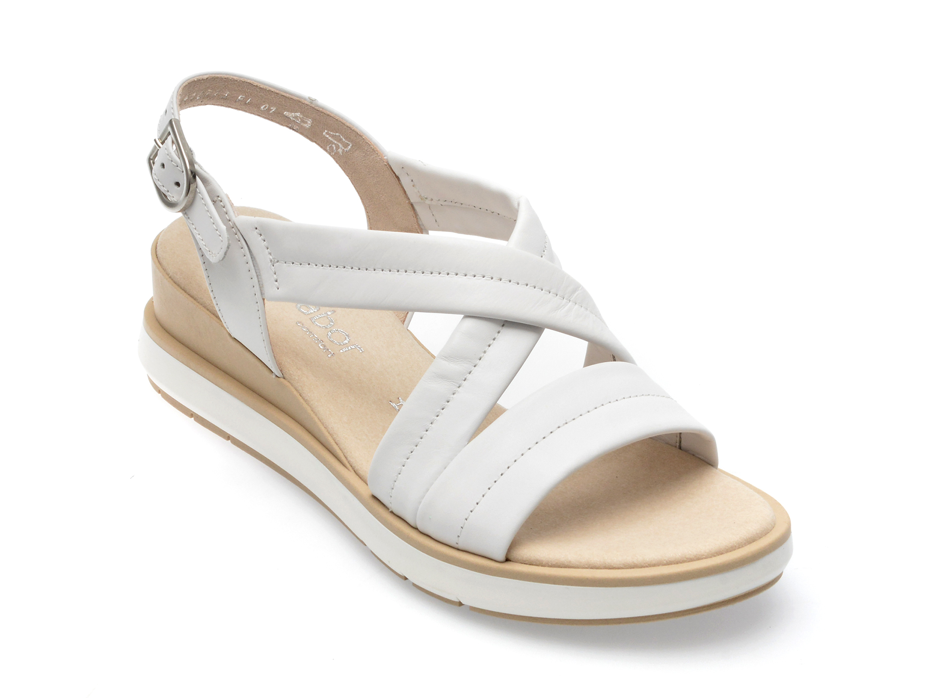 Sandale GABOR albe, 22816, din piele naturala femei 2023-09-23