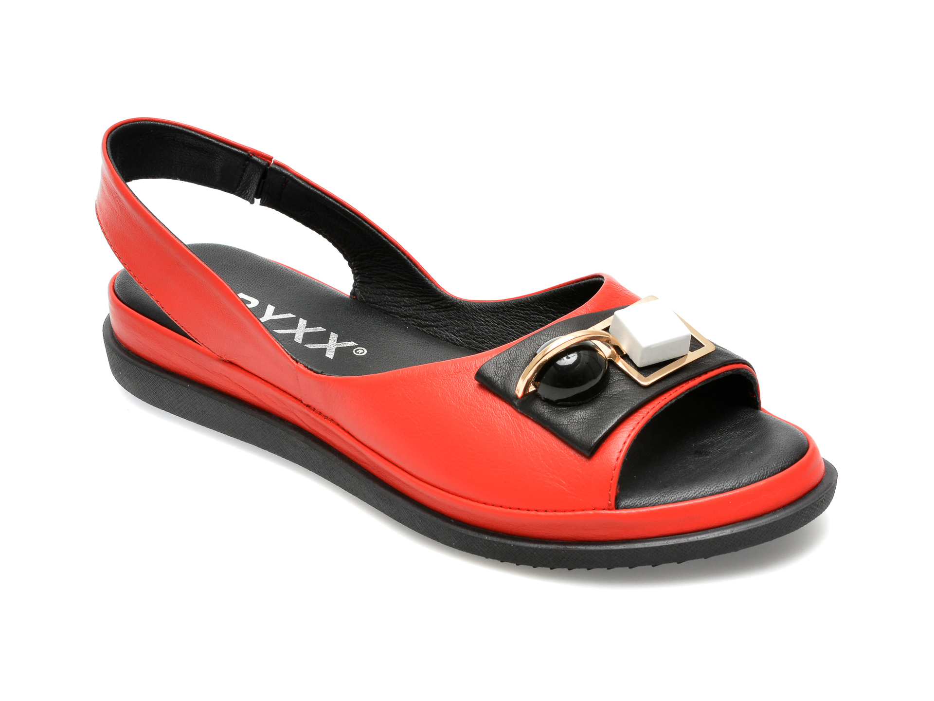 Sandale GRYXX rosii, 207217, din piele naturala /femei/sandale imagine noua
