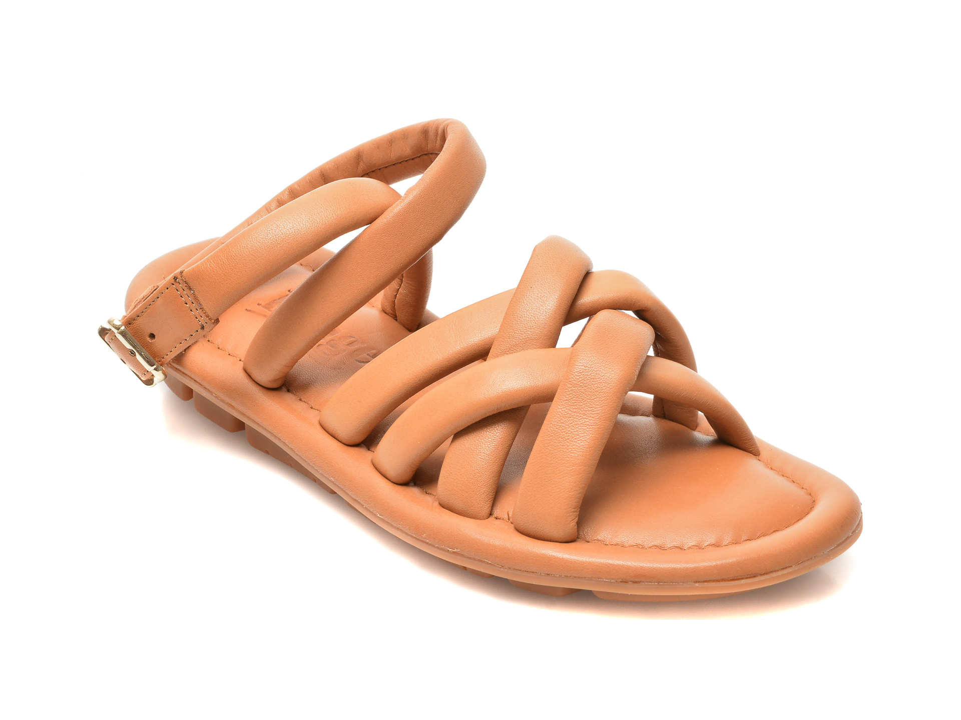 Sandale IMAGE maro, 240, din piele naturala 2022 ❤️ Pret Super tezyo.ro imagine noua 2022
