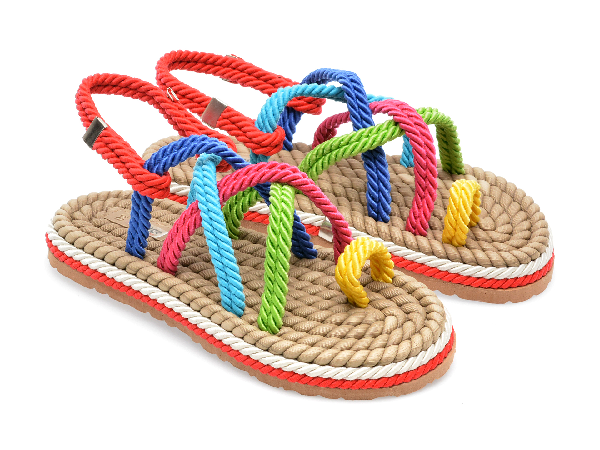 Poze Sandale IMAGE multicolor, 2022, din material textil Tezyo
