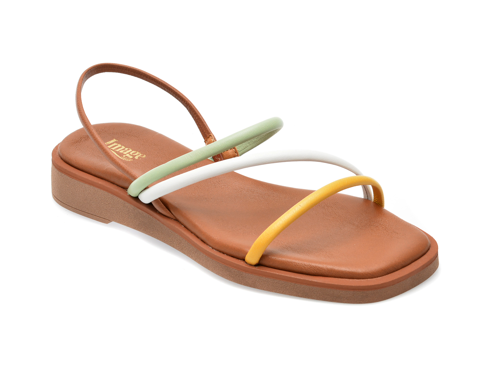 Sandale IMAGE multicolor, CAMILA, din piele naturala /femei/sandale imagine noua