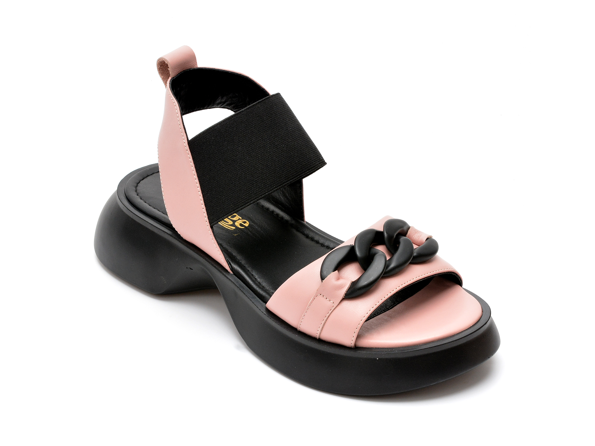 Sandale IMAGE roz, 25546, din piele naturala
