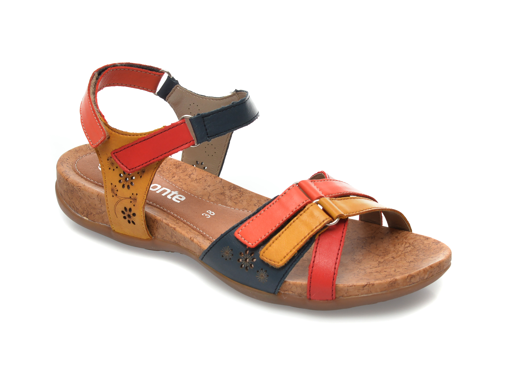 Sandale REMONTE multicolor, R3269, din piele naturala