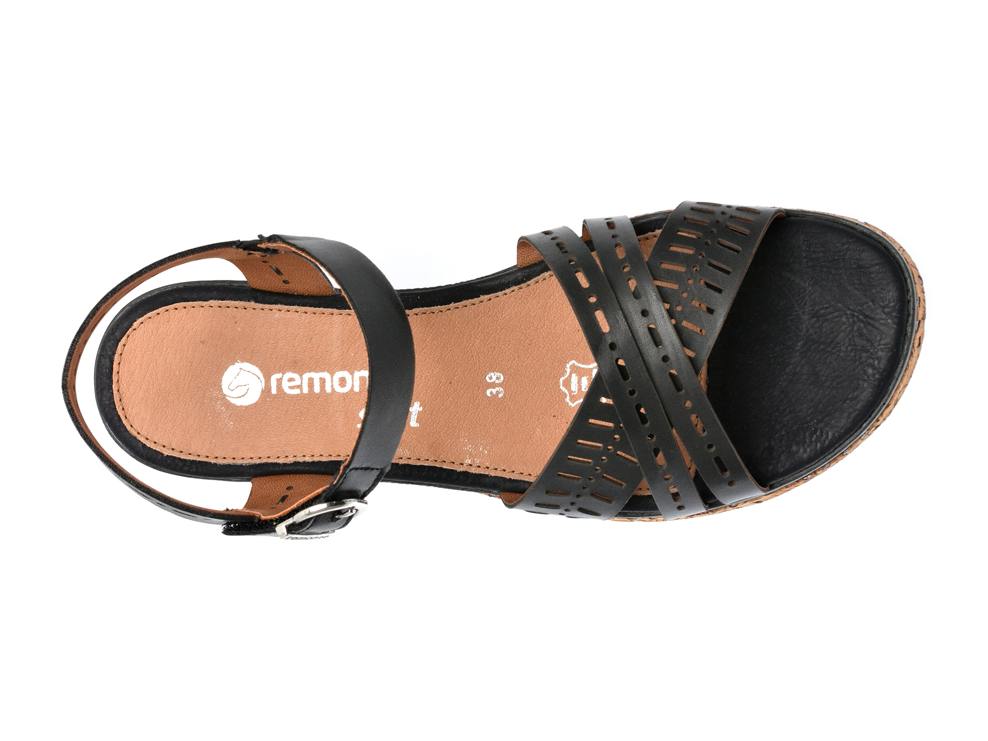 Poze Sandale REMONTE negre, D3063, din piele naturala tezyo.ro