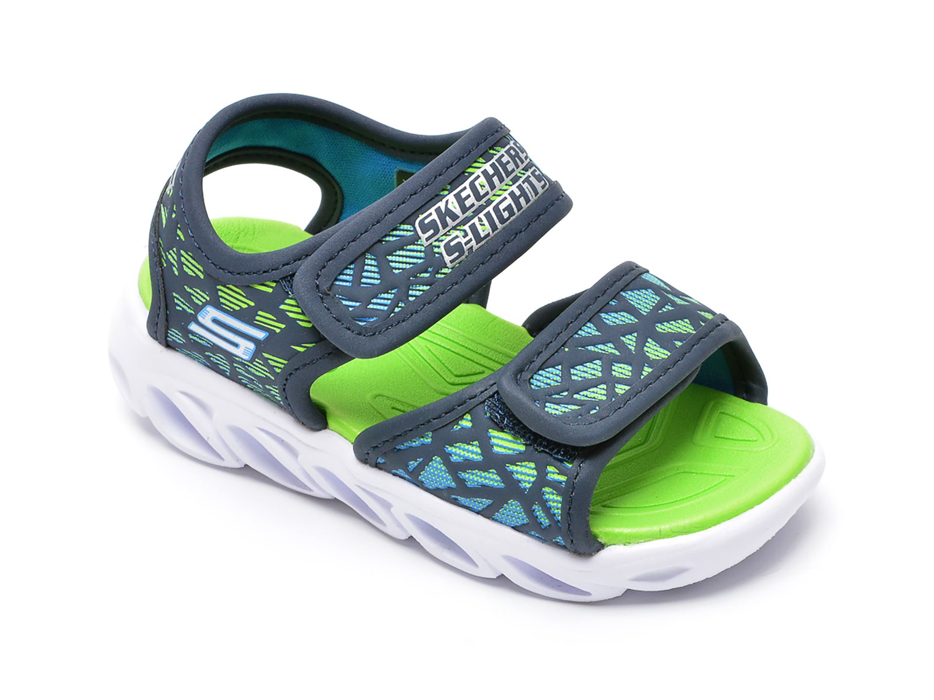 Sandale SKECHERS bleumarin, din piele ecologica 2023 ❤️ Pret Super tezyo.ro imagine noua 2022