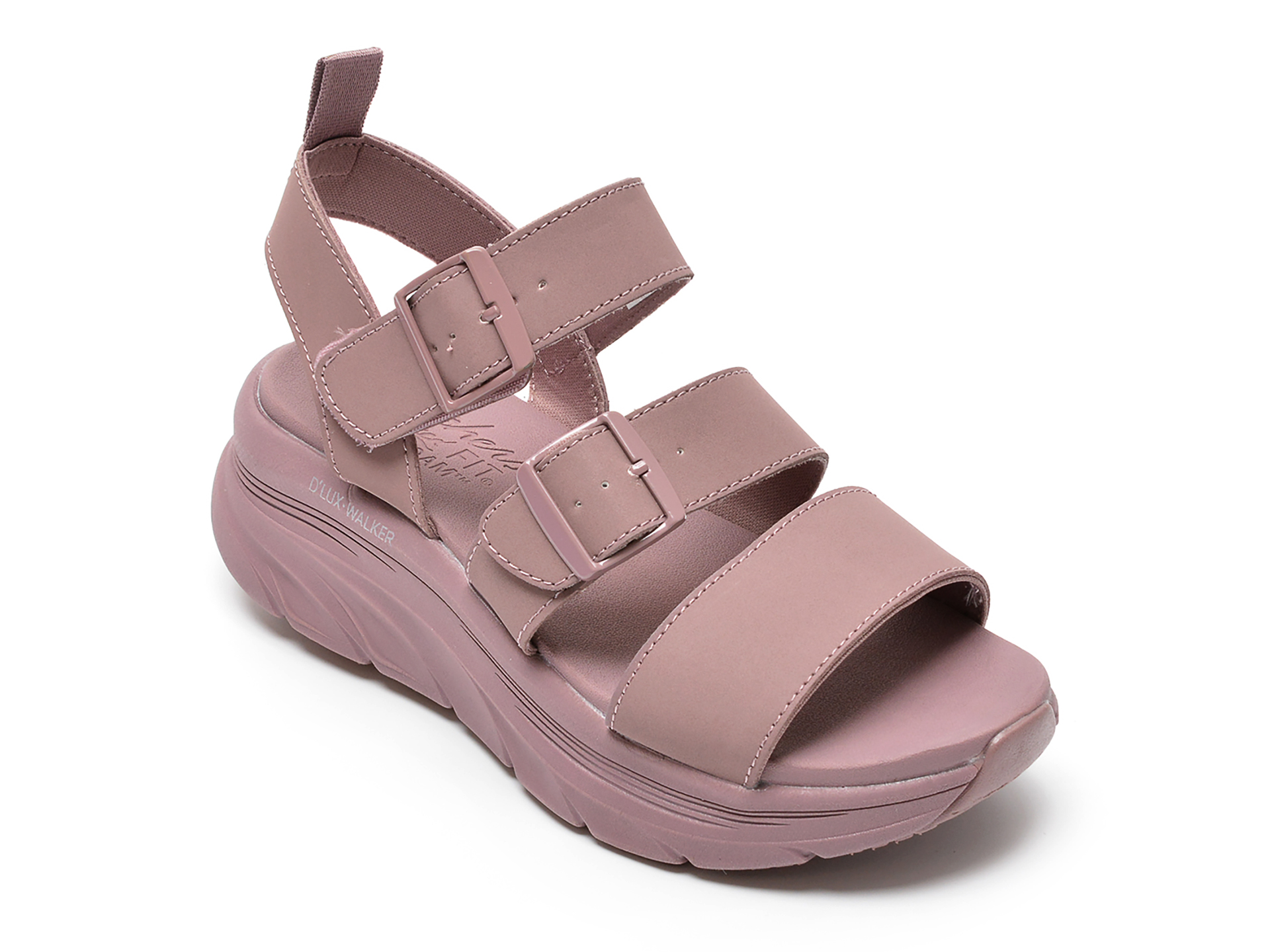 Sandale SKECHERS mov, D LUX WALKER, din piele ecologica /femei/sandale imagine noua
