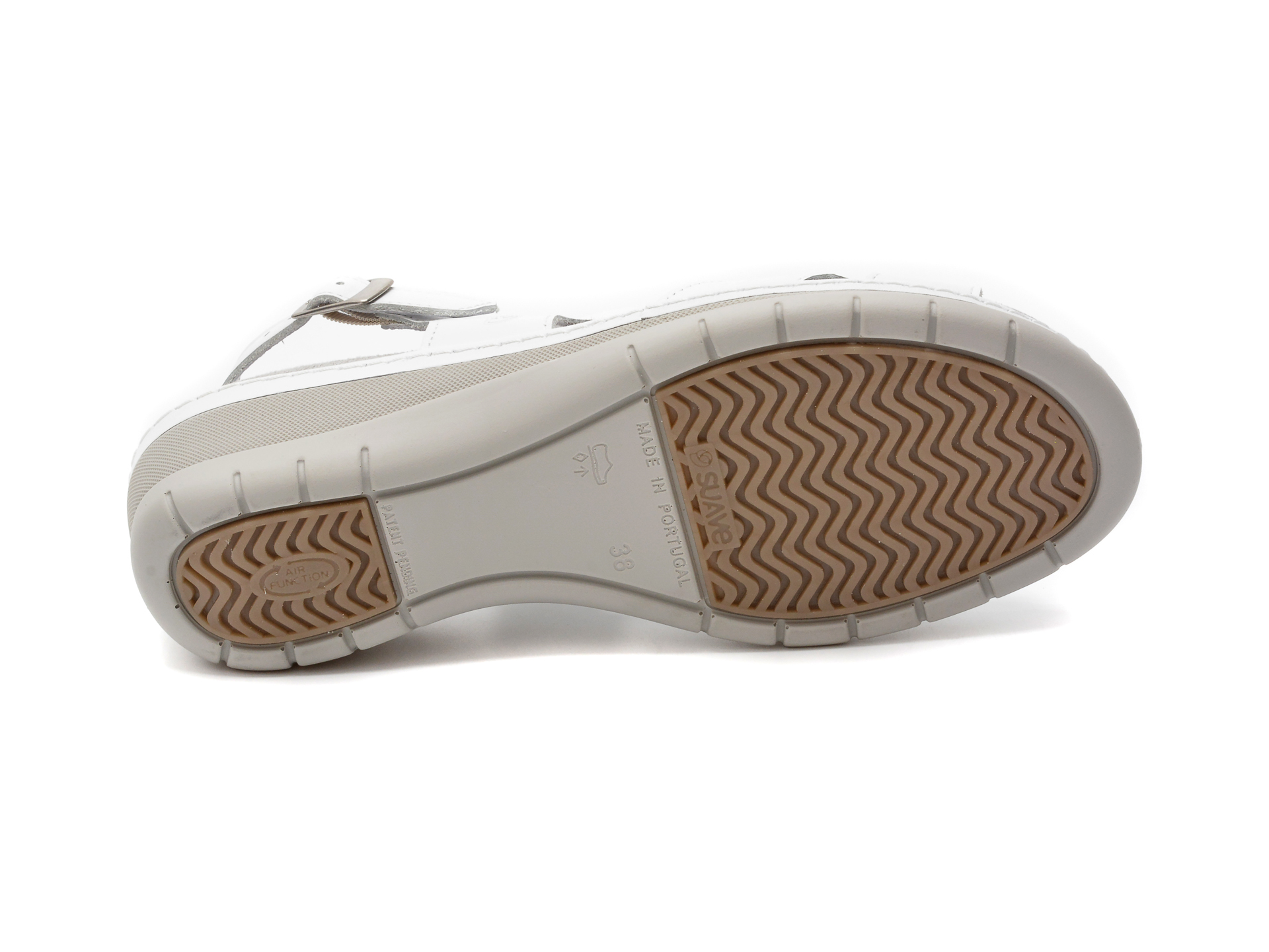 Poze Sandale SUAVE albe, 14501G, din piele naturala tezyo.ro