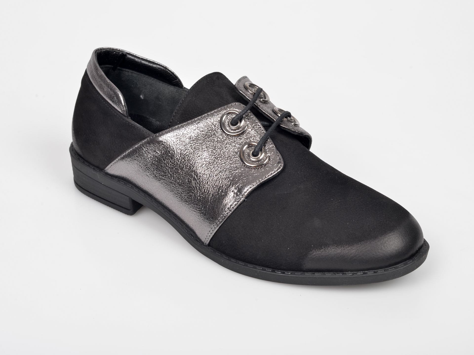 Pantofi FLAVIA PASSINI negri, PD4006, din nabuc