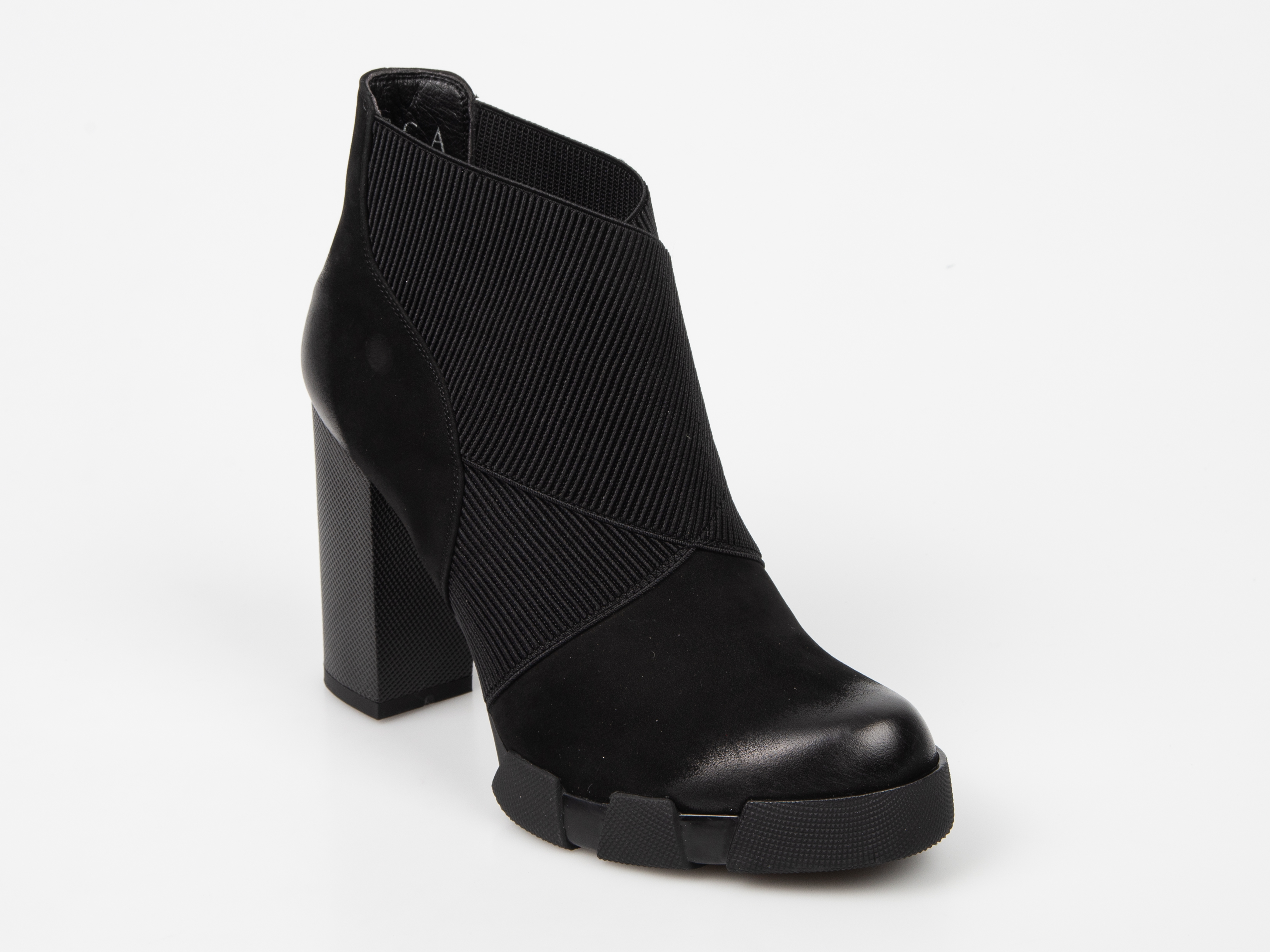 Botine EPICA negre, 2583205, din nabuc