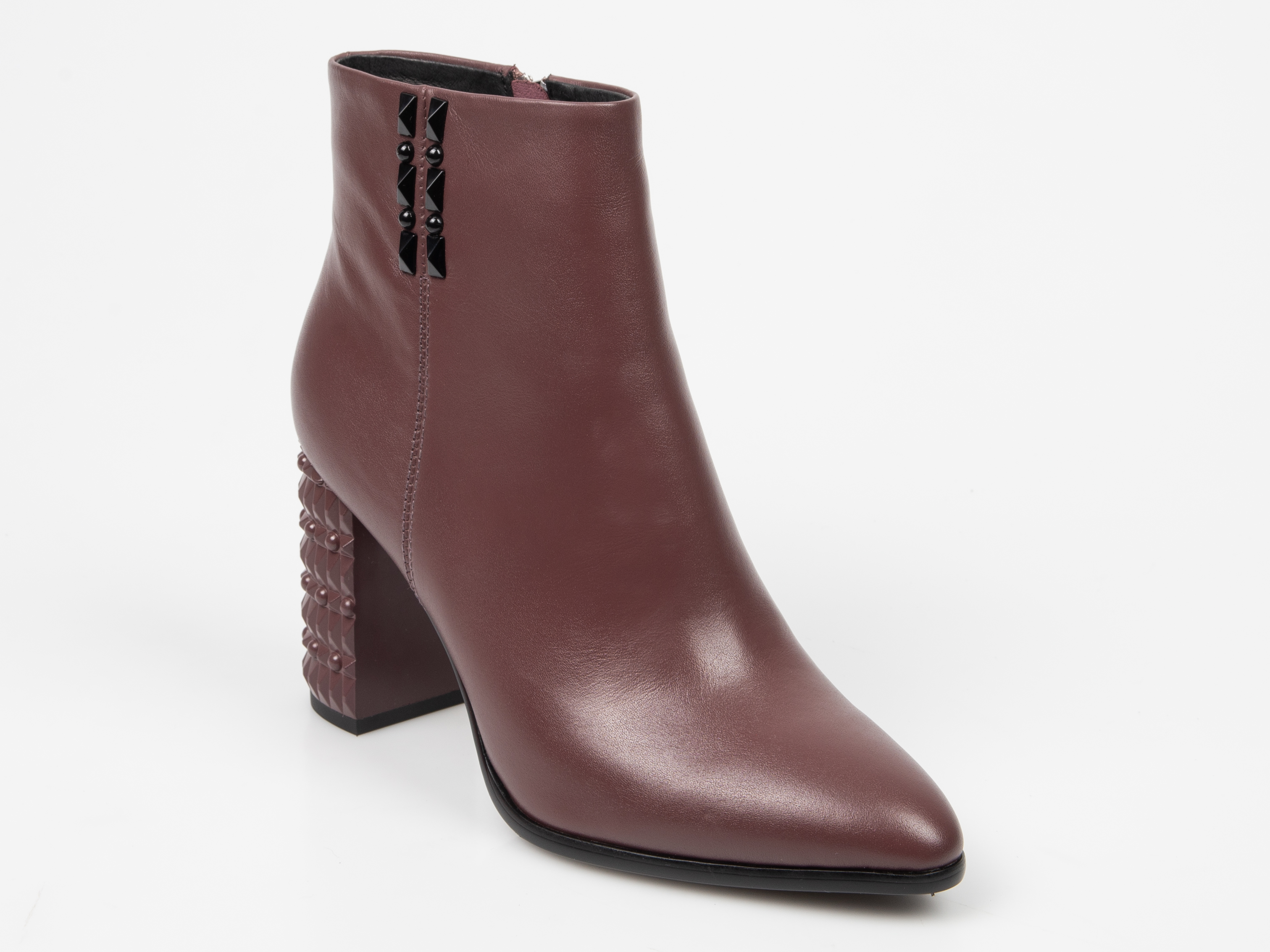 Botine EPICA visinii, E3524B, din piele naturala