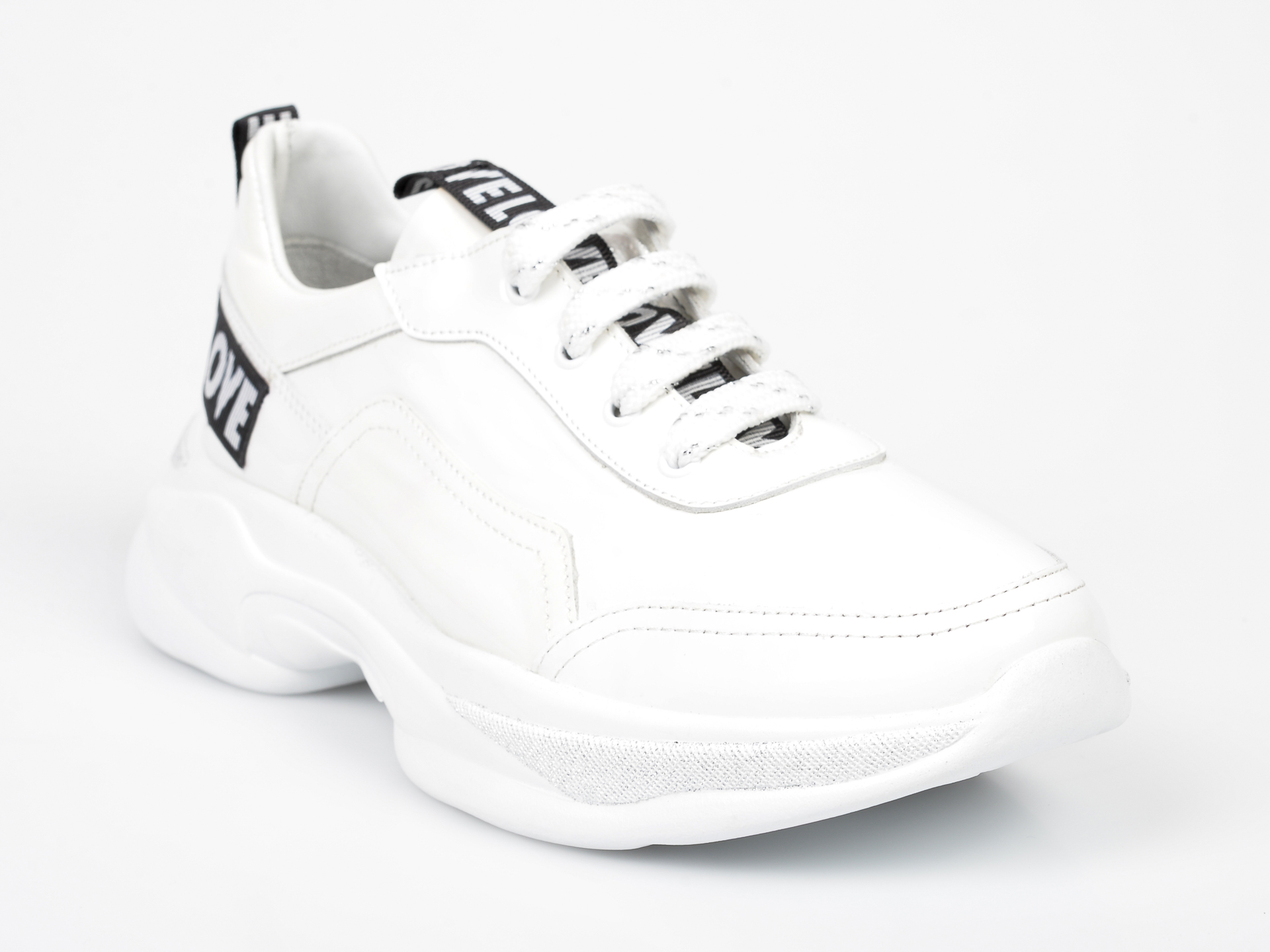 Pantofi sport FLAVIA PASSINI albi, 341083, din piele naturala
